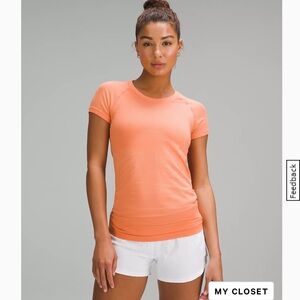 Lululemon’s Coral Kiss Short Sleeve Top